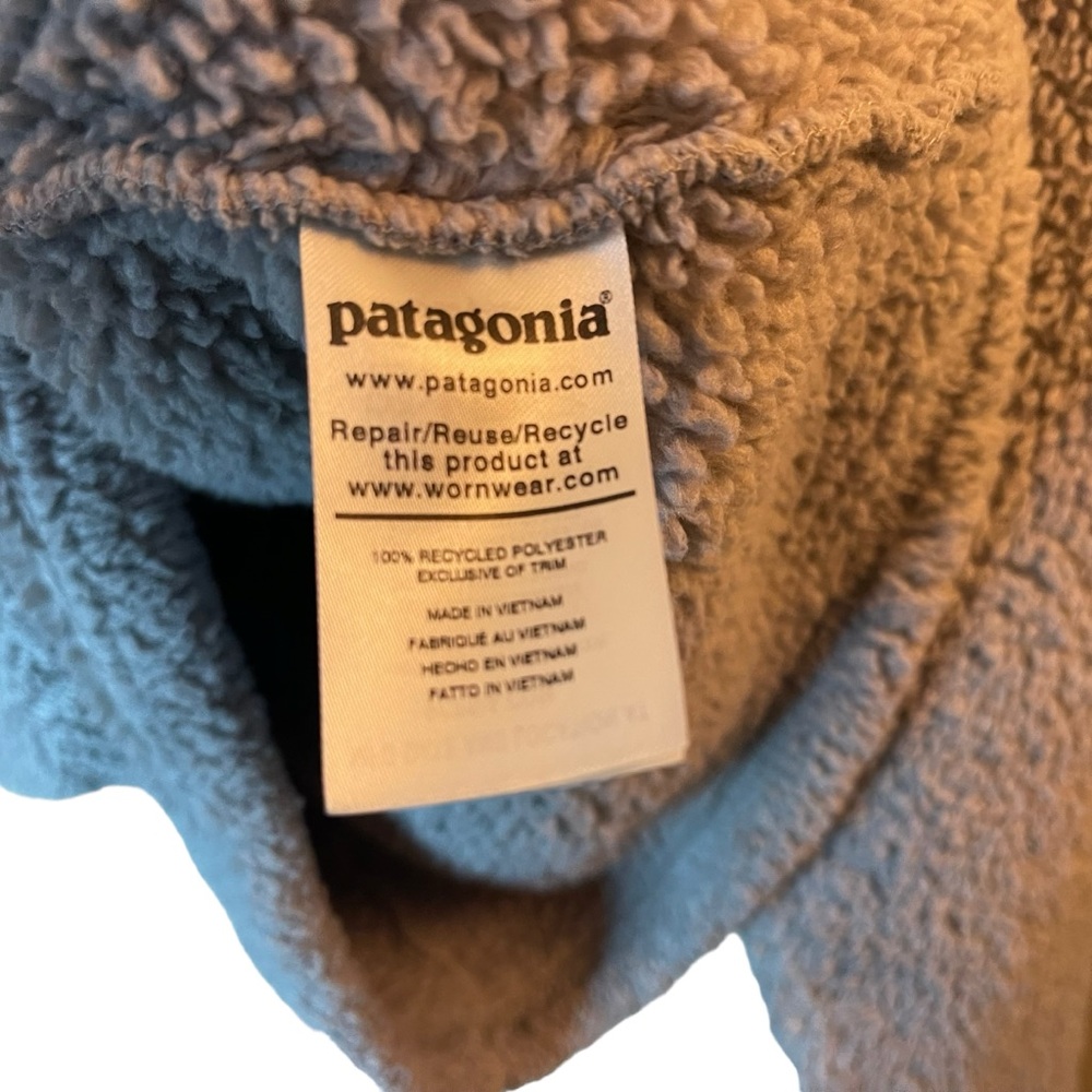 Patagonia Jacket Womens Medium Gray Fleece  Outdoor Hiking Recycled Polyester - Picture 6 of 6